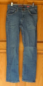 Arizona Youth Size 14 Distressed Straight Leg Blue Jeans - Picture 1 of 3