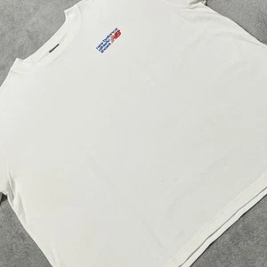 New Balance Shirt Mens 2XL White Embroidered Logo Short Sleeve Tee - Picture 1 of 18
