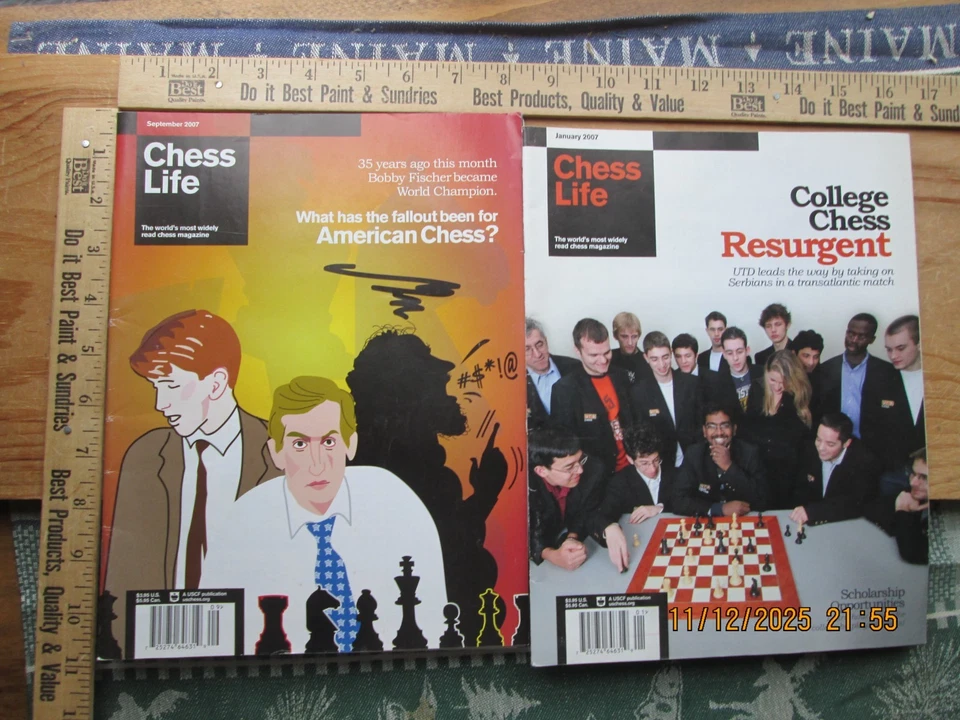 chess life magazine jan & sept 2007 lot of 2 - Image 1 of 4