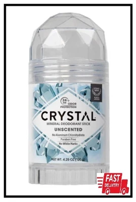 CRYSTAL Mineral Deodorant Stick 24Hr Odor Protection, Unscented, 4.25 oz - Image 1 of 2