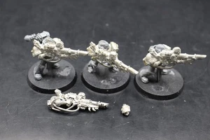 Warhammer 40k Chaos Space Marines Iron Warriors Lot Lascannons Head Chest Metal - Picture 1 of 5