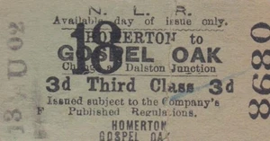 Billete de tren del norte de Londres Homerton 8680 - Imagen 1 de 2