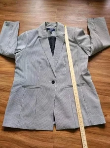 blazer abito donna denim 24/7 taglia 12W a righe - Foto 1 di 9
