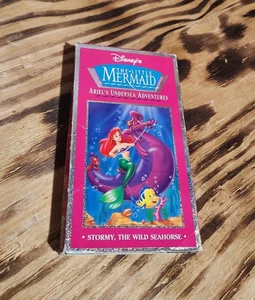 Disneys the Little Mermaid VHS Ariels Undersea Adventures Stormy Wild Seahorse - Picture 1 of 4