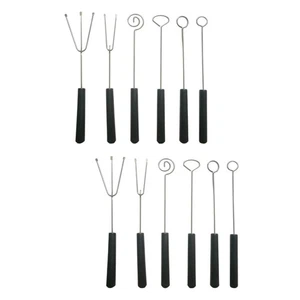  12 stücke Edelstahl Chocolate Candy Tauchen Gabel Fondue DIY Dekorieren von - Bild 1 von 12