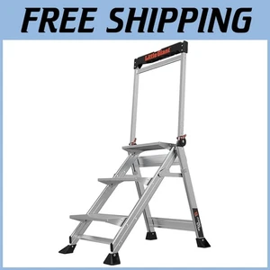 Foldable Aluminum Stool, 2.2-Ft, 375 lb Capacity - Picture 1 of 11