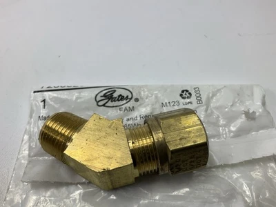 Gates G32102-0806 45° freio a ar compressão para tubo macho, 1/2" - Imagem 1 de 4