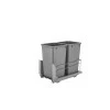 Rev-A-Shelf 53wc-1527scdm 53wc Series 15 Inch Bottom Mount Double Bin Trash Can