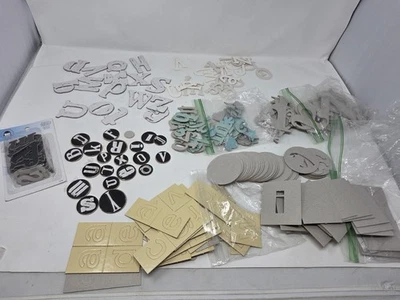 Huge Lot Of Chipboard Scrapbooking ABCs, Letters, Embellishments, Alphabet Craft - Image 1 of 4