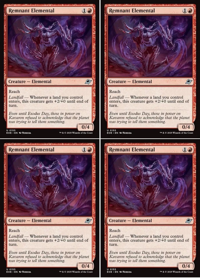 MTG - 4x REMNANT ELEMENTAL - Edge of Eternities (U) - Image 1 of 1
