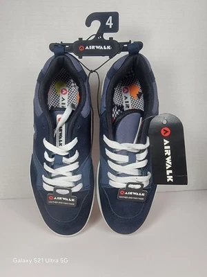 Zapatillas Airwalk Juveniles Talla 4 - Azul Marino - Cuero y Hechas por el Hombre - Con Cordones  Foto 1 de 4