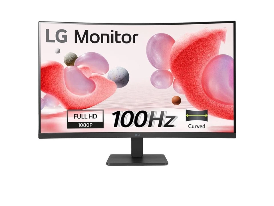 LG 32MR50C-B 32-inch FHD Curved Monitor 100Hz, AMD FreeSync, OnScreen Control, - Image 1 of 4