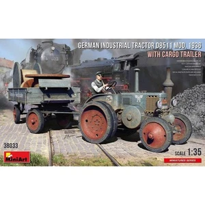 Modellino Tedesco Industrial Trattore D8511 Mod. 1936 Con Cargo Trail MiniArt 3 - Foto 1 di 17