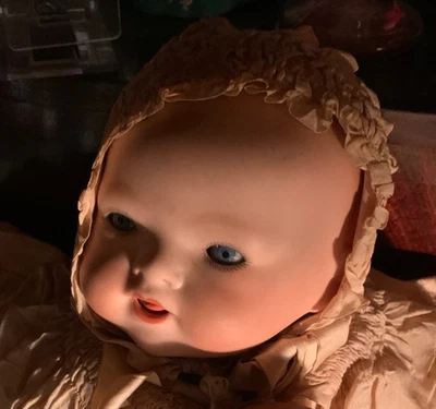 Ancienne poupée Max Bergmann langue et yeux amovibles, voix (?) : 50073 - Photo 1/4