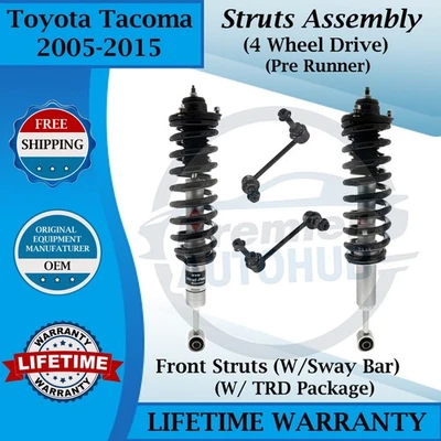 KYB OEM Front Strut W/ Sway Bar For 2005-2015 Toyota Tacoma 4X4 Pre Runner Foto 1 de 4