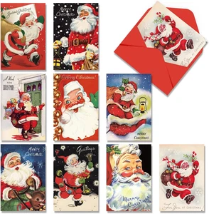  Weihnachten Vintage Grußkarten 27 Stück Santa Xmas Holiday Grußkarten ... - Bild 1 von 7