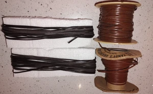 Lot of Leather & Duraflex Lace 3/32" Brown Black for Crafting - Bild 1 von 5