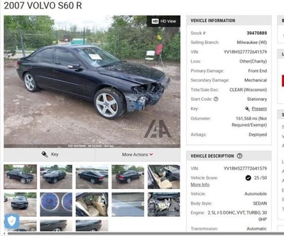 Motor De Arranque XC70 Se Adapta 06-13 16 VOLVO 70 SERIES 4271983 Foto 1 de 4