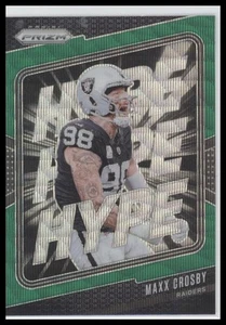 Maxx Crosby 2024 Panini Prizm #9 Hype Green Prizm - Picture 1 of 2