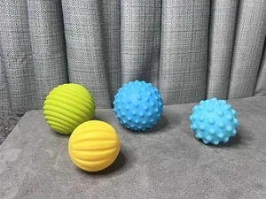 Infantino Textured Balls Sensory Ripple Stripes Baby Infant Toys Lot - Picture 1 of 9