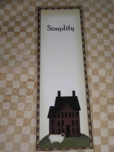 PRIMITIVE SIMPLIFY SALT BOX HOUSE LAMINATED BOOKMARK plp3 - Picture 1 of 1