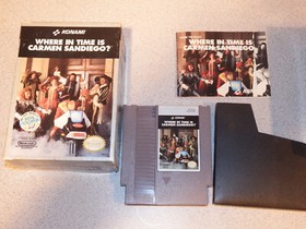 Where in Time is Carmen Sandiego Nintendo NES Box Manual