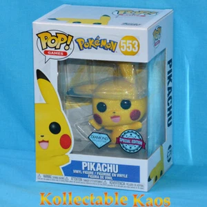 Pokemon - Pikachu Waving Diamond Glitter Pop! Vinyl Figure (RS) #553 - Picture 1 of 3