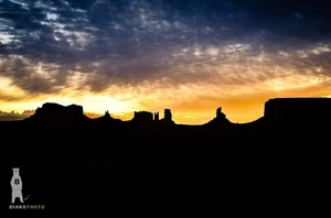 Monument Valley Sunrise- Utah Fine Art Photography by Bear8Photo - Desert Décor - Picture 1 of 11