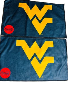 WEST VIRGINIA MOUNTAINEERS FOOTBALL RALLY TOWELS WVU 17" x 10" SGA BLUE - Picture 1 of 1