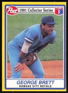 1991 Post Cereal #26 George Brett   - FREE SHIPPING