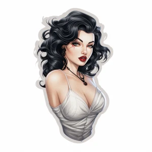 Riesiger XXXL Autoaufkleber Sticker Gothic Pin Up Girl Aufkleber - Picture 1 of 1