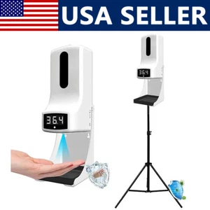 2 in 1 Touchless Automatic Hand Soap Dispenser Instant Temperature Read w/Stand - Picture 1 of 12