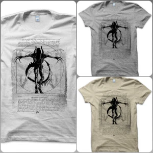 T-Shirt Shirt Alien Vitruvian Lustig Film Leonardo da Vinci Idee Herren  - Bild 1 von 4