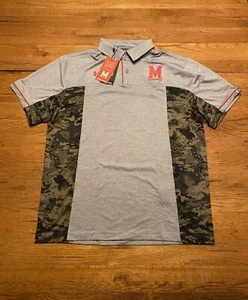 NEW NWT Maryland Terrapins Under Armour Men's Freedom Polo Shirt Size Large - Picture 1 of 5