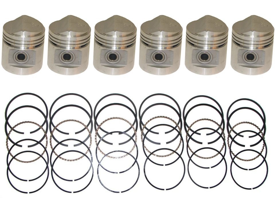 6 Pistons & Rings 1958-1965 AMC Rambler American 195.6 OHV 6-cylinder NEW - Image 1 of 3