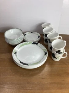 Corelle by Corning Black Orchid 32 Piece Dish Set - Picture 1 of 9