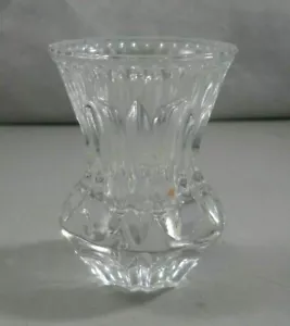 Soporte para palillo de dientes de cristal corte vintage líneas transparentes 2-1/2" de alto envío gratuito - Imagen 1 de 8