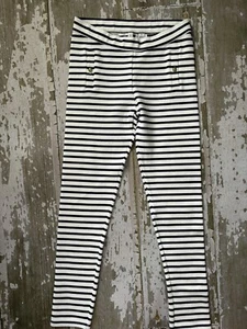 Girls Janie And Jack 10 Nautical Striped Pont Pants Leggings NWT - Picture 1 of 2