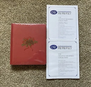 Creative Memories 8x10 HOLIDAY PINECONE NLA ALBUM w/ Pages +2 Holiday Refill Pgs - Picture 1 of 15
