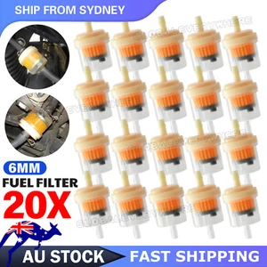 20x Petrol Inline Fuel Filter Fit 6 mm and 8 mm Pipes LARGE Car Part Universal - Picture 1 of 9