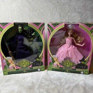 Muñecas Mattel Wicked Movie Glinda y Elphaba DELUXE ERROR DE IMPRESIÓN CAJA URL NUEVAS - Imagen 1 de 7