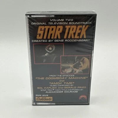STAR TREK Original TV Soundtrack Vol 2 Doomsday Machine Amok Time SEALED TAPE - Image 1 of 4