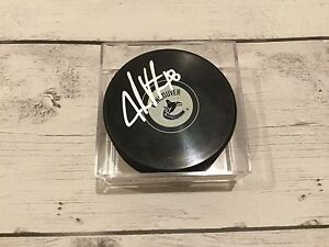 Jake Virtanen Autographed Vancouver Canucks Hockey Puck Signed a