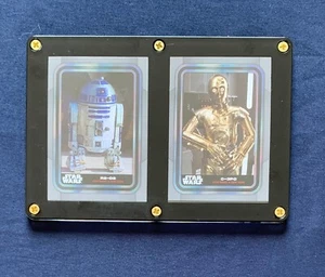 2023 Topps Star Wars Framed Trading Cards Set C-3PO & R2-D2 - Picture 1 of 4