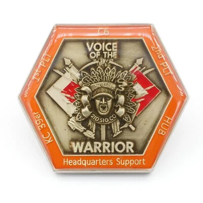 [209] U.S. Army 2ID Signal Company Challenge Coin - Warrior Voice - Image 1 of 2
