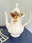Beautiful Large 4 Cup Vintage Royal Albert Old Country Roses Coffee Pot