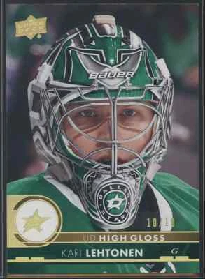 Kari Lehtonen 2017-18 Upper Deck High Gloss 10/10 - Image 1 of 2