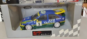 UT MODElS  1/18 FORD ESCORT RS Cosworth Monte Carlo Rally.No BURAGO HOTWHEELS. - Foto 1 di 12