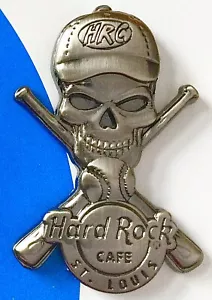 Hard Rock Cafe St. Louis 2006 3D Silver Skull Series MLB Jugador de béisbol Le Pin - Imagen 1 de 1