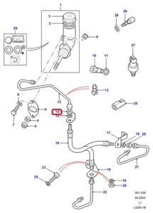 ( 1 ) GENUINE LAND ROVER NT604041L NUT-Thin 1/4 Unf Clutch Master 87-06 Defender - Picture 1 of 3